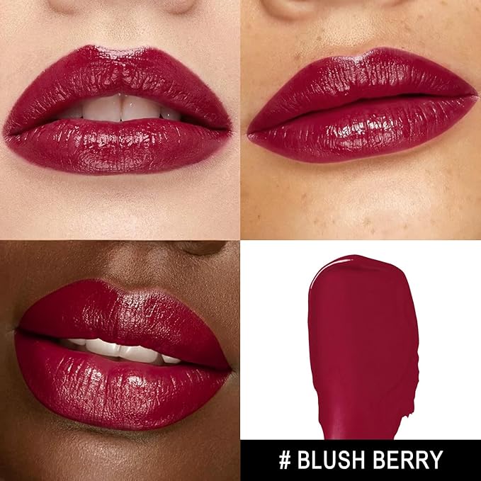 MAKI YIKA Moisture Dark Berry Lipstick for Women Hydrate Tinted Lip Balm for Mother's Day Dry Cracked Lips Sheer Lipstick Lip Tinted Glossy Finish,MA049 Blush Berry