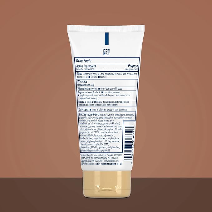 Gold Bond Medicated Eczema Relief Hand Cream, 3 oz., Skin Protectant Cream with 2% Colloidal Oatmeal