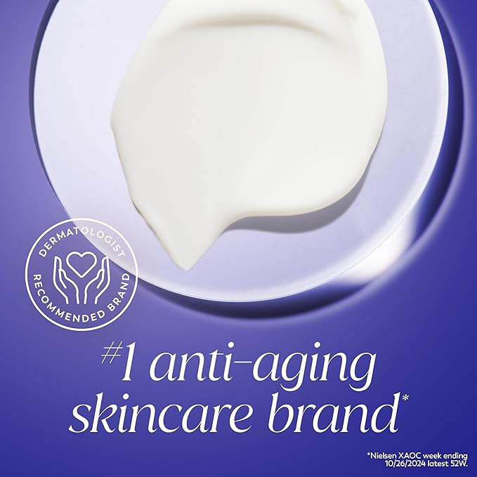Olay Retinol 24 Face Moisturizer, Anti-Aging Night Cream for Women, Trial Size, Fragrance-Free, Non Greasy, Anti-Wrinkle, Smooth Fine Line, Tightening Skin Care, Peptides, Glycerin, 0.5Oz (Pack of 2)