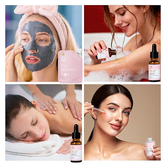 Mother's Day Gifts for Mom, Rose 23 Pcs Facial Skin Care Set, Bath and Body Gifts Basket Set for Women, Home Spa Set, Self-Care Set, Face Oil, Birthday, Christmas, Valentines, Girlfriend, Anniversary