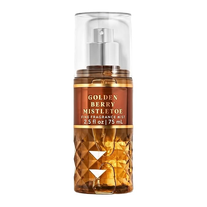 Bath and Body Golden Berry Mistletoe Fine Fragrance Mini Mist | 2.5 Fl Oz
