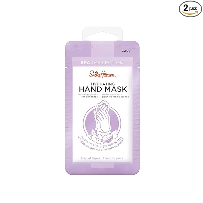 Sally Hansen Nail Treatment Spa Collection Hydrating Hand Mask | Soothing Gloves for Dry, Rough Hands | Infused with Vitamin E, Macadamia & Shea Butter