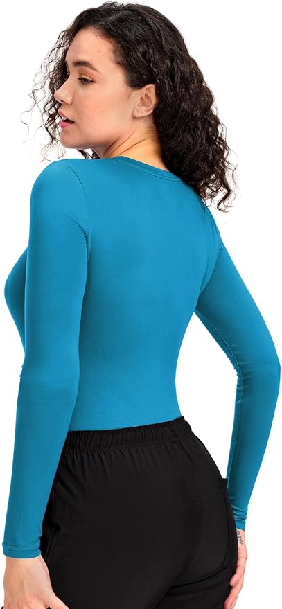 COZYFIT Scrub Undershirts Long Sleeve Women - Underscrub Comfort Tee