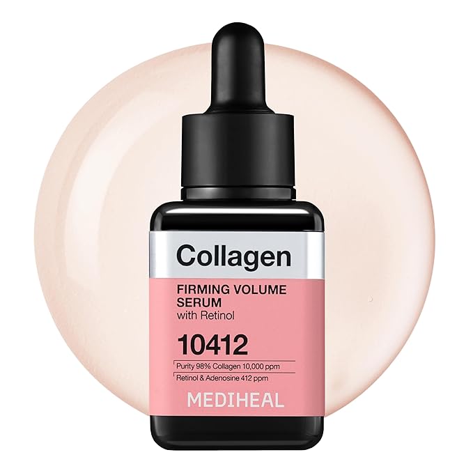 Mediheal Firming Volume Serum with Retinol 1.35 fl oz - Face Serum for Korean Glass Skin Look, Anti-Wrinkle, Pore Care & Long-Lasting Hydration