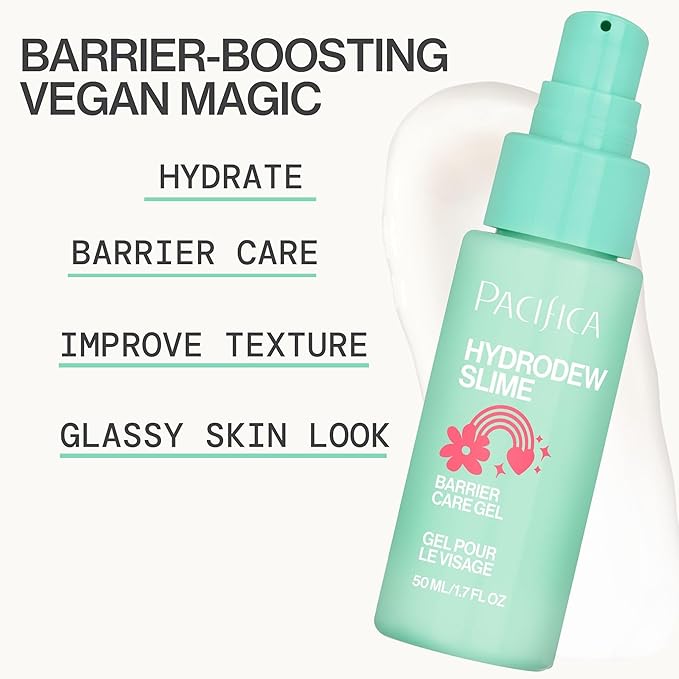 Pacifica Hydrodew Slime Vegan Snail Mucin Barrier Face Moisturizing Gel, Hydrating For Smoothing & Refining Skin, Vegan & Cruelty-Free (Pack of 2)
