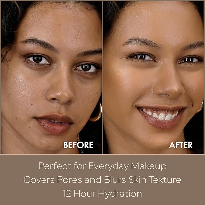 KISS NEW YORK Tinted Moisturizer with SPF 32 PA+++ (Caramel) 12 Hour Hydrating Sunscreen for Face, No White Cast for Dark Skin Tone, Natural Finish, Medium Coverage with Hyaluronic Acid, Vitamin E