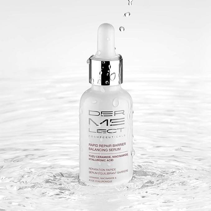 Dermelect Cosmeceuticals Rapid Repair Barrier Balancing Serum – Super-Hydrating Treatment with Niacinamide, Hyaluronic Acid, Prebiotics, & Antioxidants for Smooth, Radiant Skin 1.0 oz