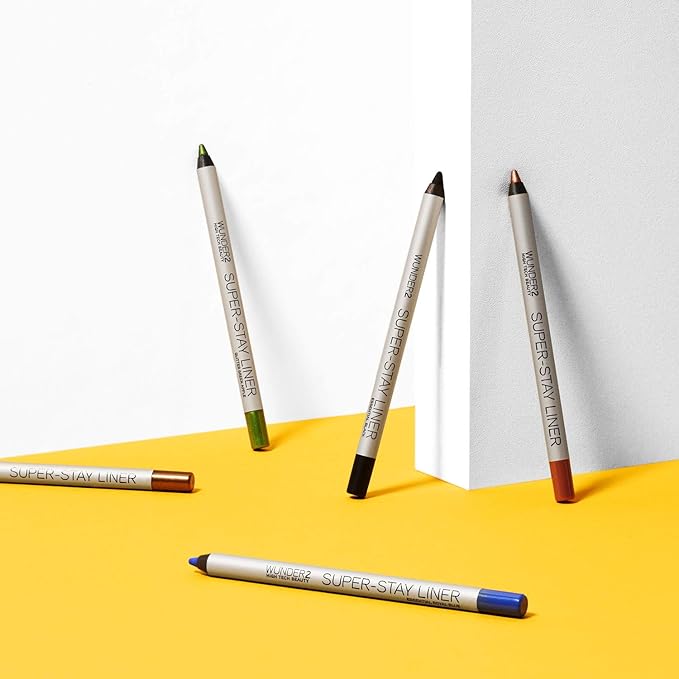 Wunder2 SUPER-STAY LINER Makeup Eyeliner Pencil Long Lasting Waterproof Eye Liner, Metallic Gold