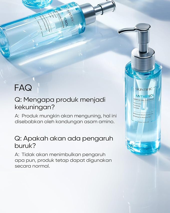 SKINTIFIC Panthenol Gentle Foaming Facial Cleanser | Daily Oil Control Face Wash, Soothes Troubled Skin, Amino Acid + Ceramide, Balances Skin Barrier, Smooth & Refreshed Complexion(120ml)