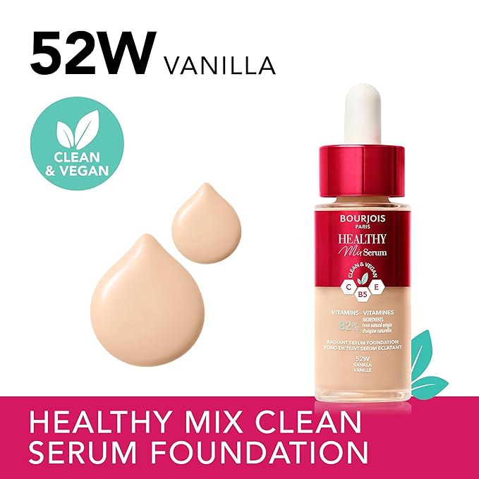 Bourjois Fond de Teint Healthy Mix Serum Foundation for a natural look (52W Vanilla)