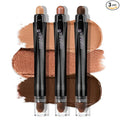 LUXAZA PRO Coral Island Eyeshadow Stick 3PCS Makeup Set, Metallic Shimmer Matte Cream Eye Shadow Eyeliner Brightener Pencil Crayon - J2 Coral Island
