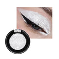 Afflano Sparkle White Glitter Eyeshadow, Single Shimmery White Eyeshadow Palette, Small Bling Eye Shadow Face Highlighter for Girl Women Daily Eye Look, 24H