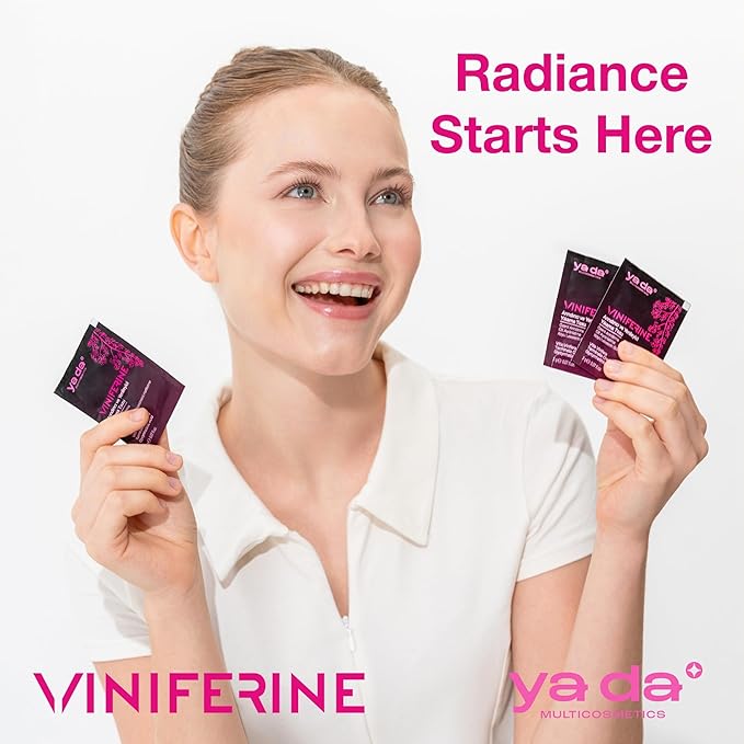 Viniferine Purifying & Rejuvenating Powder Peeling - Enzyme Exfoliating | Buffs Away Dullness for a Brighter Complexion | Synergistic Formula | 0.07oz x 20pcs | Rewrite Your Skin’s Story