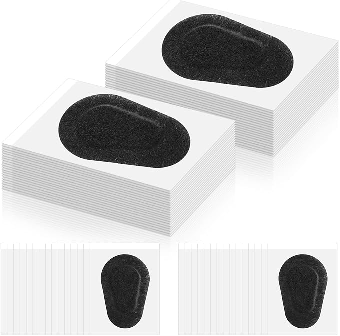 Panitay 40 Pcs Adhesive Eye Patches for Adults Eye Patch for Disposable Breathable Amblyopia Lazy Adhesive Bandages for Men(3 x 2 Inch,Black)