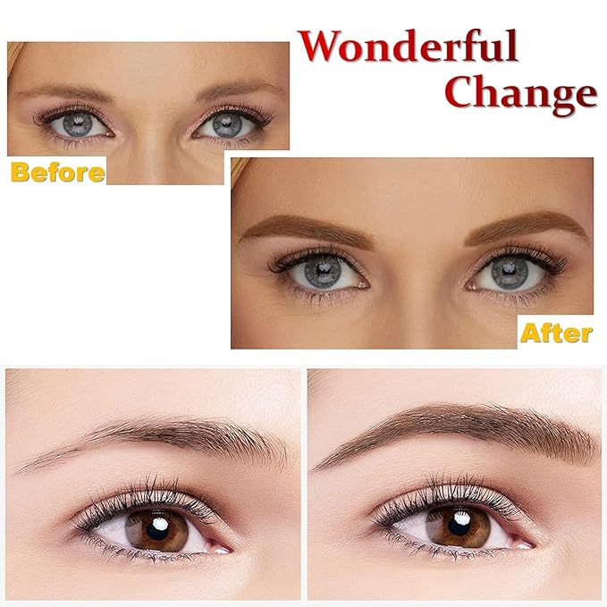 5 Pcs Dark Brown Eyebrow Pencils for Women with Sharpener Waterproof and Sweat-Proof Eyebrow Pen Long-Lasting Eyeliner Pencil Create a Natural Eye Brow Makeup
