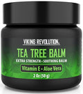 Viking Revolution Tea Tree Oil Balm - Foot Cream for Dry Skin - Deeply Moisturizing Formula with Aloe Vera, Vitamin E & Eucalyptus - Soothes & Hydrates Rough Hands, Elbows & Feet (2 Oz, Pack of 1)