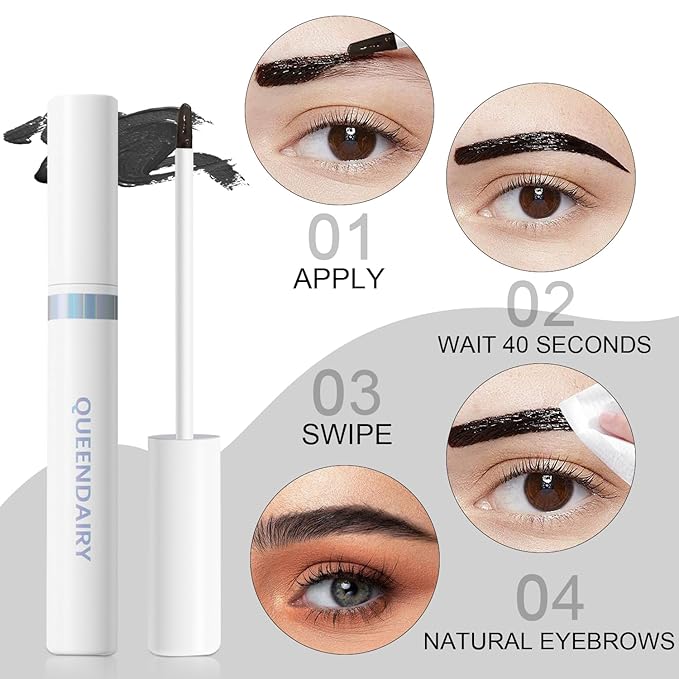 Eyebrow Stain Long Lasting Eyebrow Makeup Smudge-proof Eyebrow Gel Waterproof Transfer-proof Vegan Cruelty-free Eyebrow Gel (Brunette)
