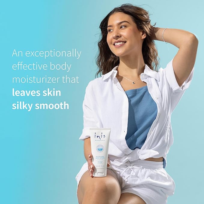 Inis the Energy of the Sea - Revitalizing Body Lotion for Women and Men, Seaweed and Shea Butter Daily Moisturizer, Non-Greasy Scented Skin Lotion, 7 fl oz