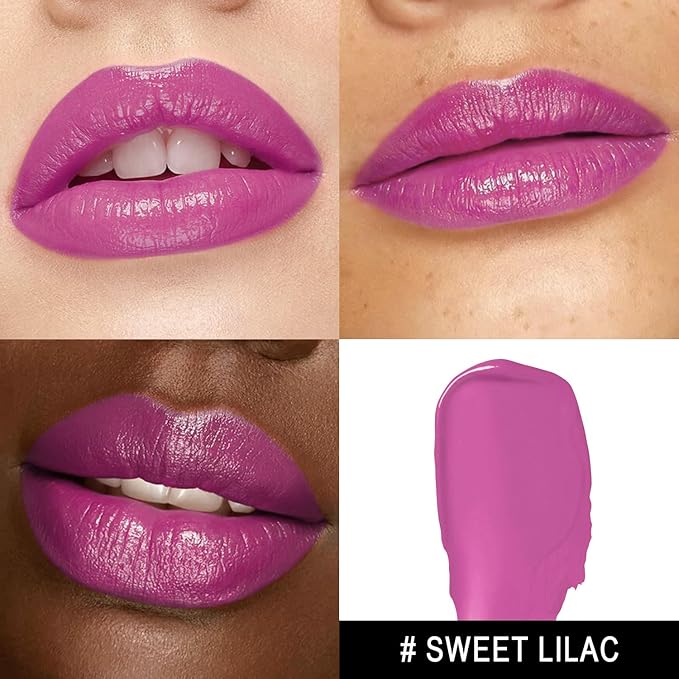 MAKI YIKA Moisture Purple Lipstick for Women Hydrate Tinted Lip Balm for Mother's Day Dry Cracked Lips Sheer Lipstick Lip Tinted Glossy Finish,MA070 Sweet Lilac