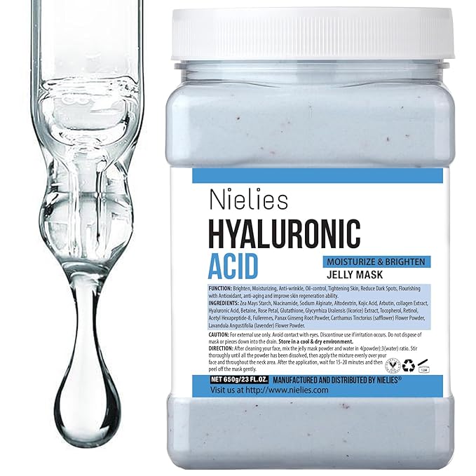 Jelly Face Mask for Facials - Hyaluronic Acid Hydrating Nourishing Jelly Mask | Vajacial Jelly Mask Powder | 23 Oz Jar
