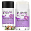 Glycolic Acid Body Scrub Stick for Rough & Bumpy Skin - 7% AHA + 0.5% BHA Exfoliating Stick with Shea Butter, Gentle Chemical Exfoliator for Arms, Legs, Back, 2.65oz for Men & Women