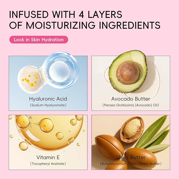 Cleansing Balm Makeup Remover with Japan Sakura Extracts, Hyaluronic Acid, Nourishing Melting Cleanser, Non-Greasy, Cleanses, Removes Makeup & Moisturizes Skin, All-in-One Facial Cleanser