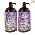 Dead Sea Collection Lavender Body Wash for Women and Men - with Pure Dead Sea Minerals and Lavender Oil - Gentle Cleanses and Moisturizes Skin - Pack of 2 (67.6 fl. oz)