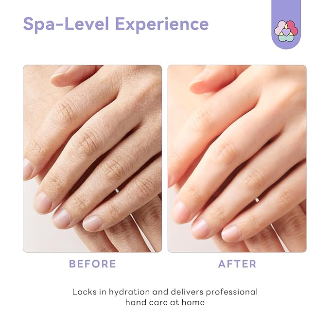SAVILAND Intensive Repairing Hand Mask: 8-Minute Rescue Moisturizing Gloves with Shea Butter Aloe Honey for Extra Dry Skin Extreme Cracked Hands Sensitive Skin Friendly Hand Moisturizer Gloves 6 Pairs