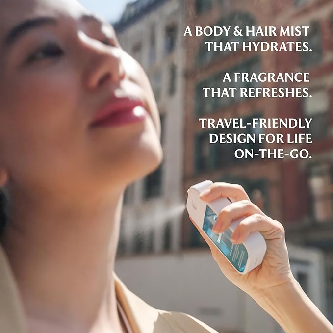 Touchland Hydrating Body & Hair Fragrance Mist – Sparkling Bergamot – 2 FL OZ Travel Size Perfume Spray – Notes of Ripe Bergamot, Fresh Grapefruit, and Warm Hinoki