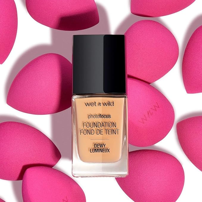 wet n wild Photo Focus Dewy Foundation Cream Beige (Pack of 2)