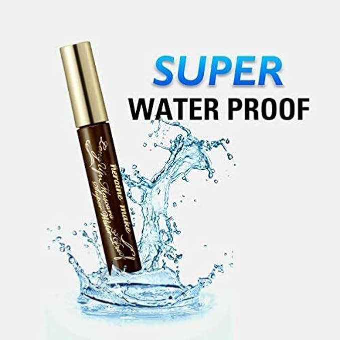 HEROINE MAKE by KISSME Brown Mascara Waterproof with Curvy Brush for Eye Makeup for Women, Mascara Volume & Length Defining Fiber Long-lasting False Eyelash Effect, Made in Japan, 1 EA