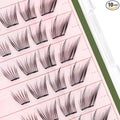 CORINGCO Toktok Hara Light Self Adhesive False Eyelashes, Natural Look, No Glue Needed, Assorted Set of 9/10/11mm, Reusable Lash Clusters Kbeauty (Cats)
