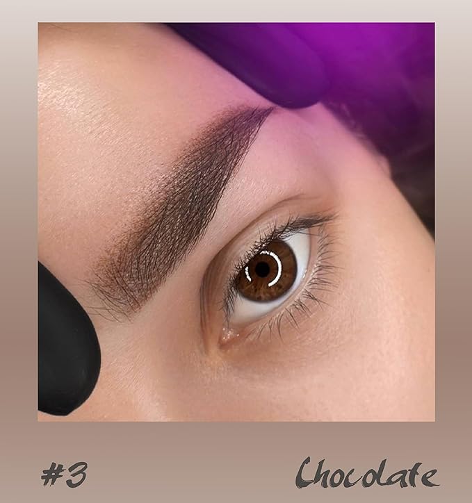 Eyebrow Permanent Makeup Ink – Chocolate – Long Lasting Permanent Eyebrow Pigment for Microblading Saturated and Natural Colored Ink for Eyebrow Tattoo (0.2 oz)