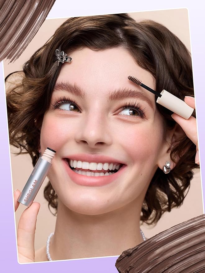 SHEGLAM Airy Tinted Volumizing Brow Mousse Eyebrow Cream Gel Highly Pigmented Shaping Filling Water Removal-Auburn