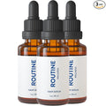 Routine Wellness Hair Treatment Serum for Thinning Hair - Plant-Based Rosemary, Tea Tree & Argan Oils Blend for Strength, Shine & Softer Hair - Clean Ingredients, All Hair Types - 30ml (Pack of 3)