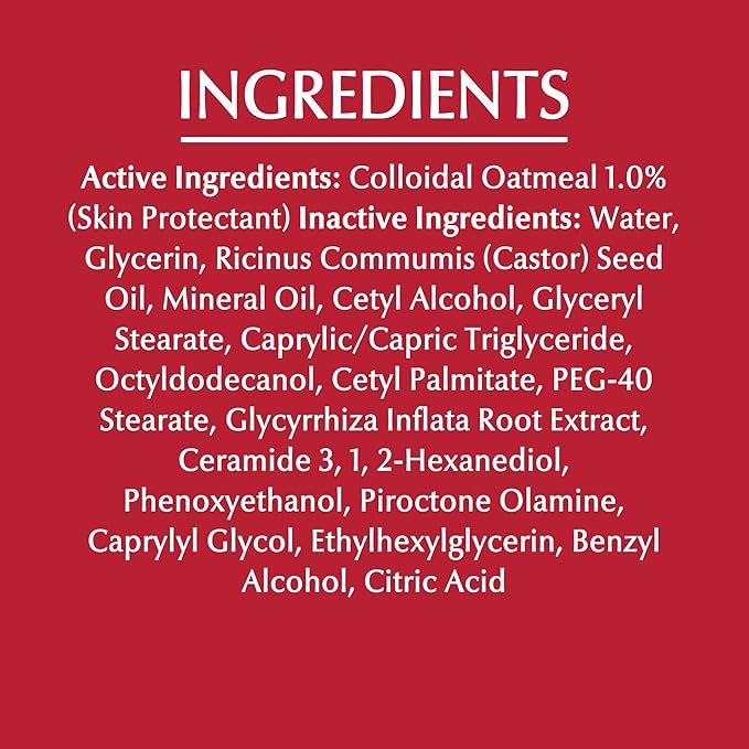 Eucerin Eczema Relief Cream, Full Body Lotion, Moisturizing Eczema Cream with Colloidal Oatmeal (Skin Protectant) and Ceramide 3, 8 Oz Tube