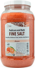 SPA REDI - Detox Foot Soak Pedicure and Bath Fine Salt, Mandarin, 128 Oz - Made with Dead Sea Salts, Argan Oil, Coconut Oil, and Essential Oil - Hydrates, Softens and Moisturizes