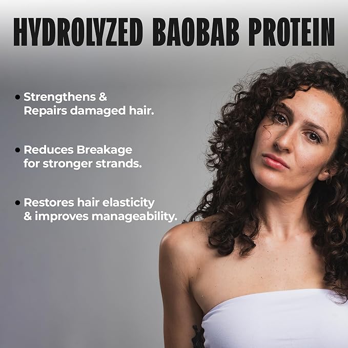 Miche Strengthen Protein Deep Conditioner – Paraben-Free Conditioner for Curly, Kinky & Wavy Hair – Breakage Control, Strengthening & Color Safe – Hydrolyzed Baobab Protein – 8oz