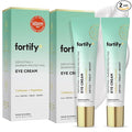 Fortify Skincare Under Eye Cream - Puffy Eyes and Dark Circles Treatment - Peptides, Hyaluronic Acid & Squalane - 3-in-1: Detox, Treat, Boost - Dermatologist Tested - Anti-Aging Korean Skincare - 2 Pk