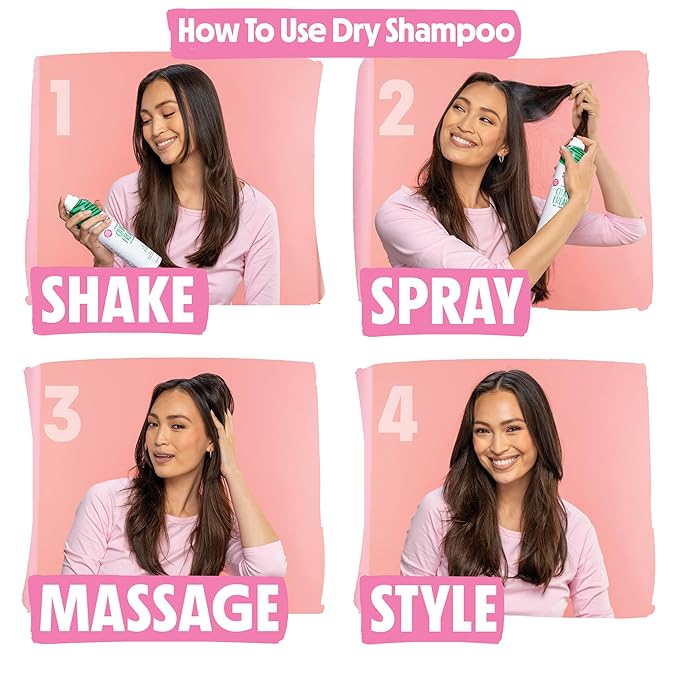 Not Your Mother's Plump For Joy Dry Shampoo (3-Pack) - 4.4 oz Each - Instant Oil Absorption for Soft, Clean Hair - Orange Mango - Body Building Hair Refresh Between Washes