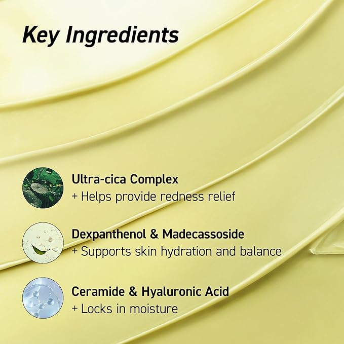 IVOSKIN Cica Redness Relief Treatment Cream, Soothing & Hydrating Green Correcting Moisturizer with Madecassoside, Helps Repair Skin Barrier for Sensitive Skin, Vegan, Korean Skincare (1.76oz / 50g)