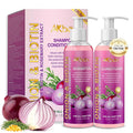 Onion Rosemary and Biotin Shampoo and Conditioner Set for Strengthening, Moisturizing & Encouraging Longer, Healthier Hair, Hair Loss and Thinning Hair, Paraben-Free, Growth Shampoo and Treatment Set