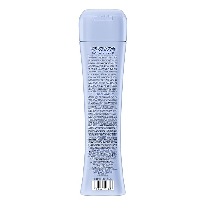 naissant Icy Cool Blonde Hair Purple Toning Mask | Ultra High-Purity Pigments | Neutralizes Yellow & Brassy Tones | Hyaluronic Acid, Collagen & Biotin | Paraben, Ammonia & Sulfate Free | 10.1 Fl. Oz