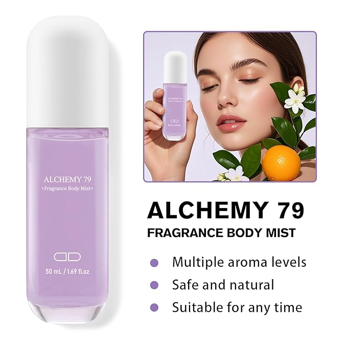 Roseye Hair & Body Perfume Mist – Sandalwood Fragrance – Refreshing Scent Travel Size 1.7 Fl Oz/50ml