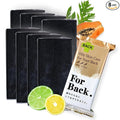 Pelican Soap Charcoal Soap Bar for Acne-Prone Skin at Back, Black Soap Bar for Men & Women with Papaya Enzyme, Natural Bar Soap for Sensitive Skin & Pore Cleansing from Japan 4.8 Oz 8 Count, FOR BACK