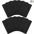 Tatuo 12 Pieces Korean Exfoliating Mitt Glove Italy Towel Body Skin Scrubber Exfoliating Scrubber for Remove Dead Skin Washcloth Korean(Large,Black)