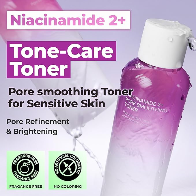 JUMISO Niacinamide 2% Exfoliating Toner with PHA + BHA – Pore Smoothing & Resurfacing Face Toner for Textured Skin – TXA+Glutathione Brightening, Hyaluronic Acid Hydration, Fragrance-Free, 6.93 fl oz