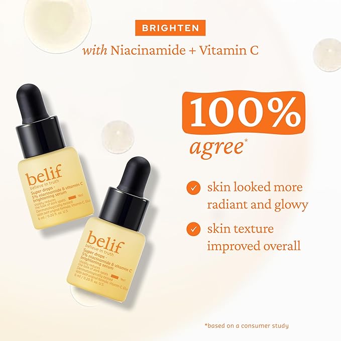 belif Discover Glowing Skin Trial Kit: Firming, Hydrating, Vitamin C Serum, Hyaluronic Acid, 5% Niacinamide, Retinol, Korean Skin Care, Gift for Mom