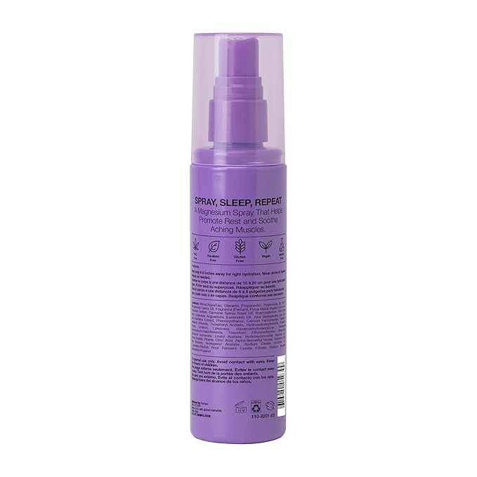 Hempz Magnesium Body Spray, Serene Waters, Soothing and Hydrating Moisturizer Mist with Arnica, Travel Friendly, 3.4 fl.oz.