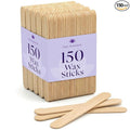 150 Wooden Wax Stick – Applicator Sticks for Hair Removal – Disposable Popsicle & Craft Sticks – Professional Salon & Home Supplies – For Hot Wax, Hard Wax, Stripless & Brazilian Treatments
